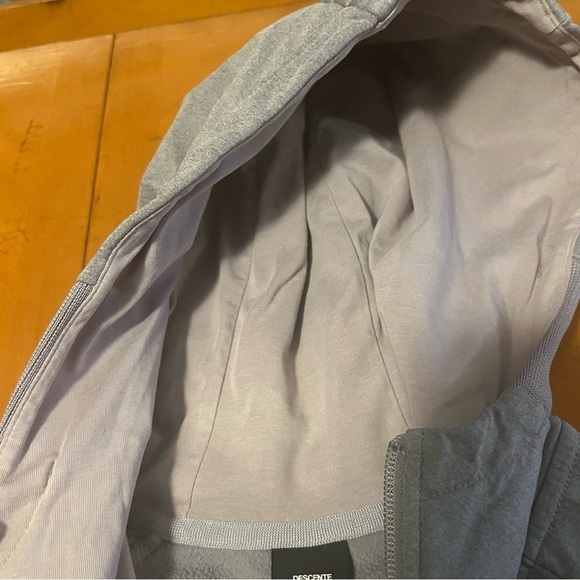 Descente Men’s Fleece Running Soft Shell Jacket in Gray Sz XS - Picture 10 of 16
